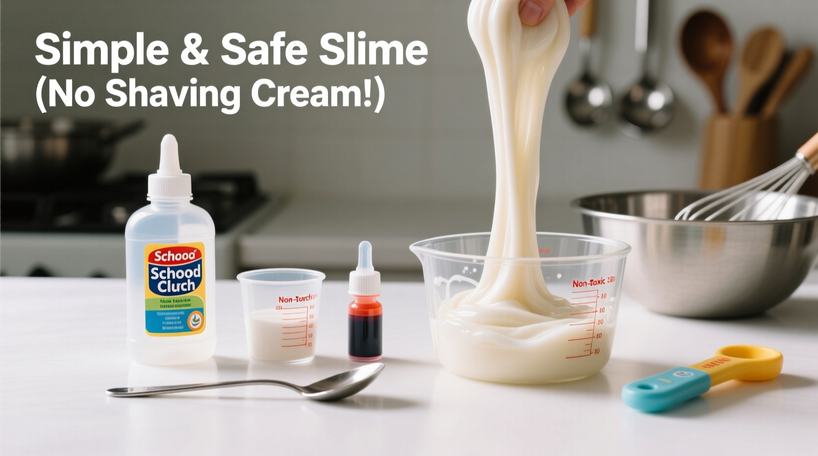 simple and safe ways to make slime without shaving cream for perfect texture
