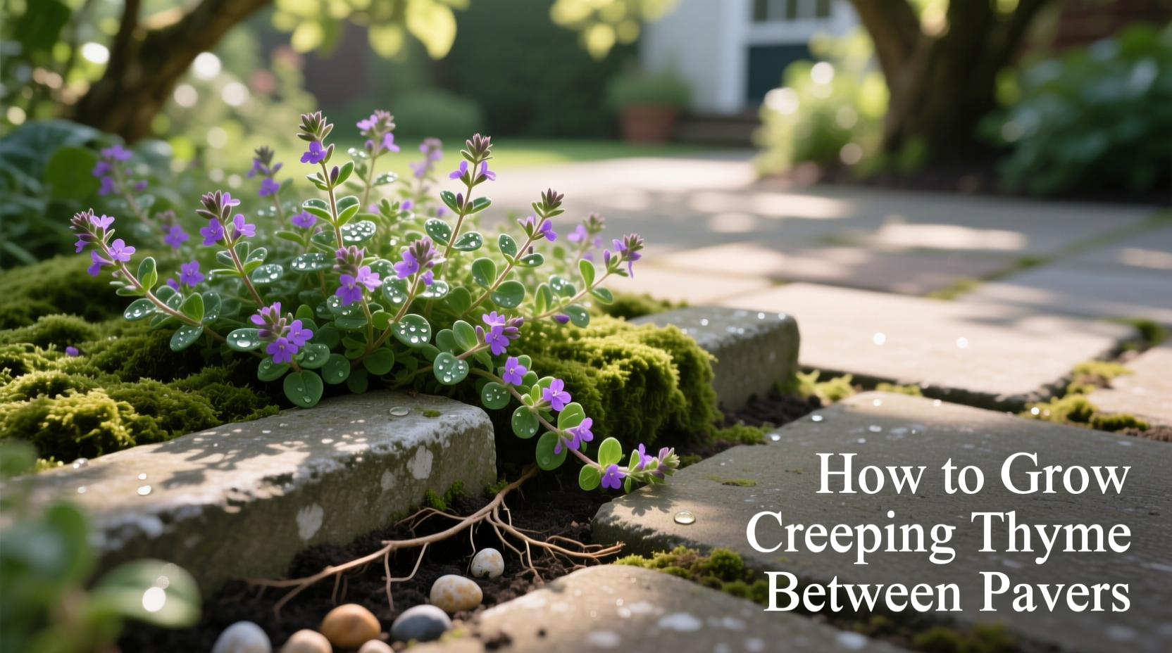 How to Grow Creeping Thyme Between Pavers