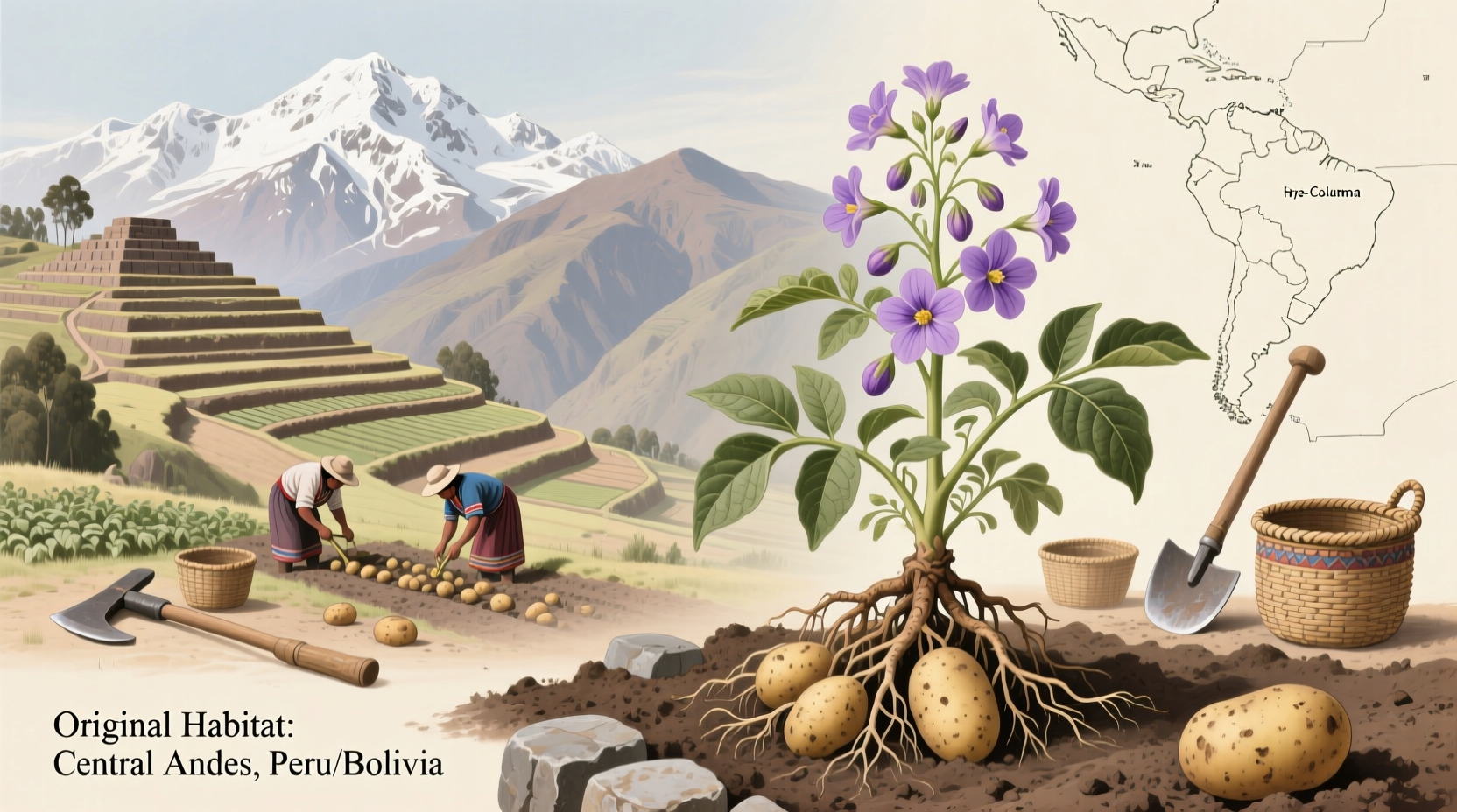 Potato Origins: Andes Mountains Birthplace Revealed