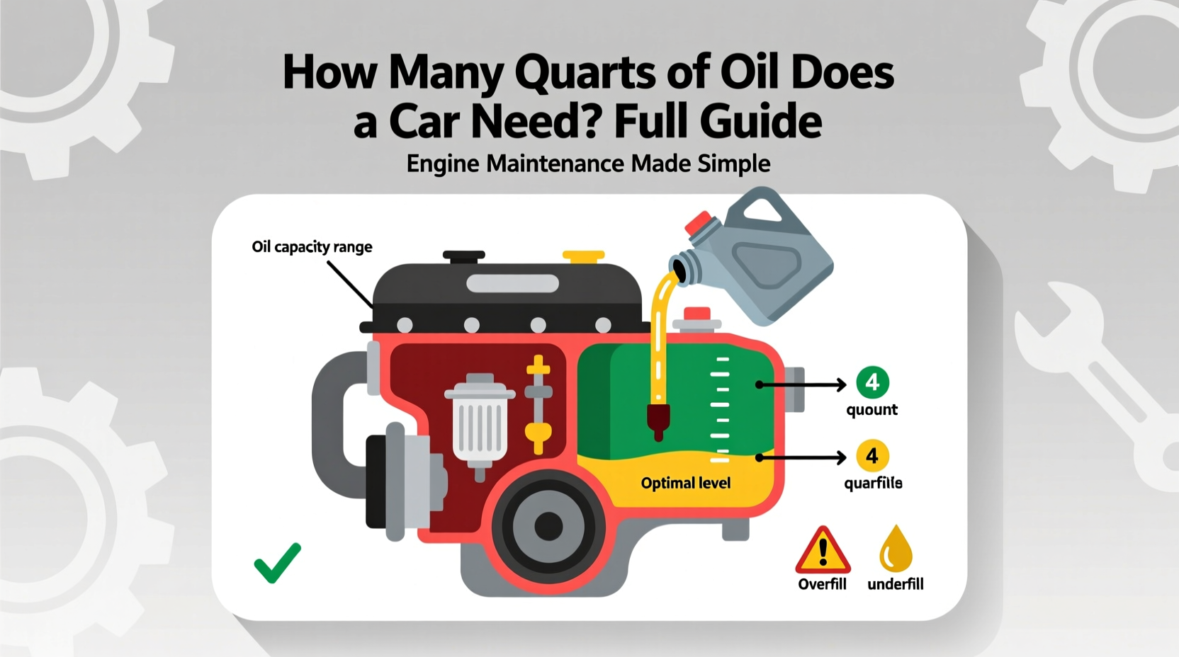 how many quarts of oil go in a car