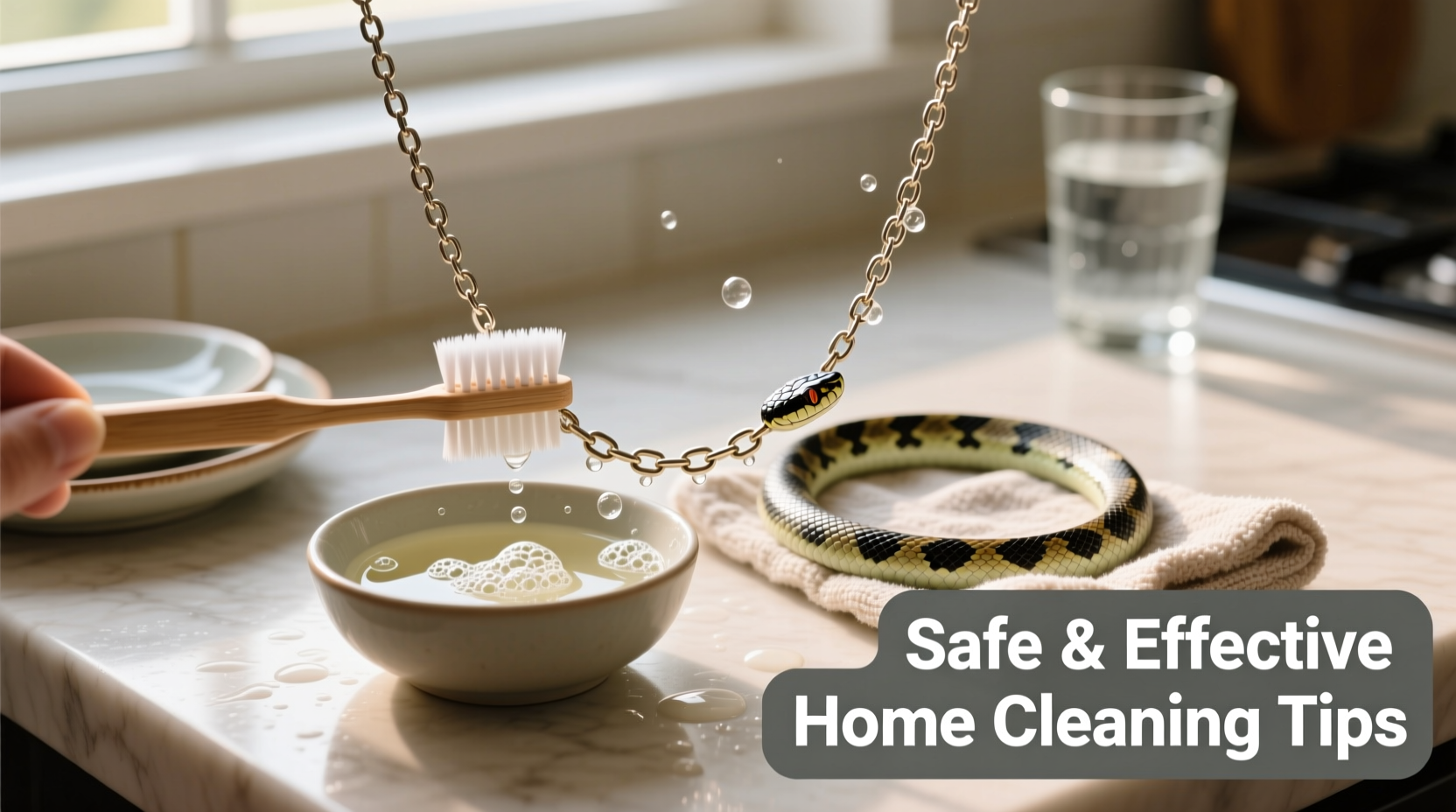 effective and safe methods to clean your snake chain necklace at home