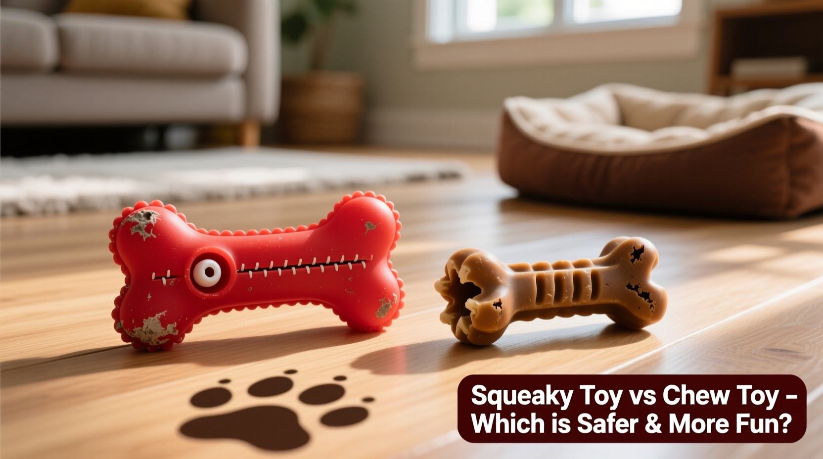 squeaky dog toy vs chew toy which ones actually safer and more fun
