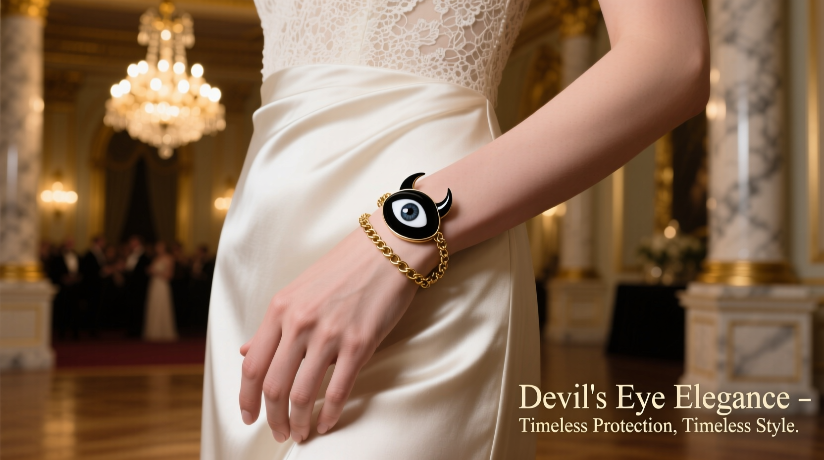 elegant ways to style a devils eye bracelet for formal events and special occasions