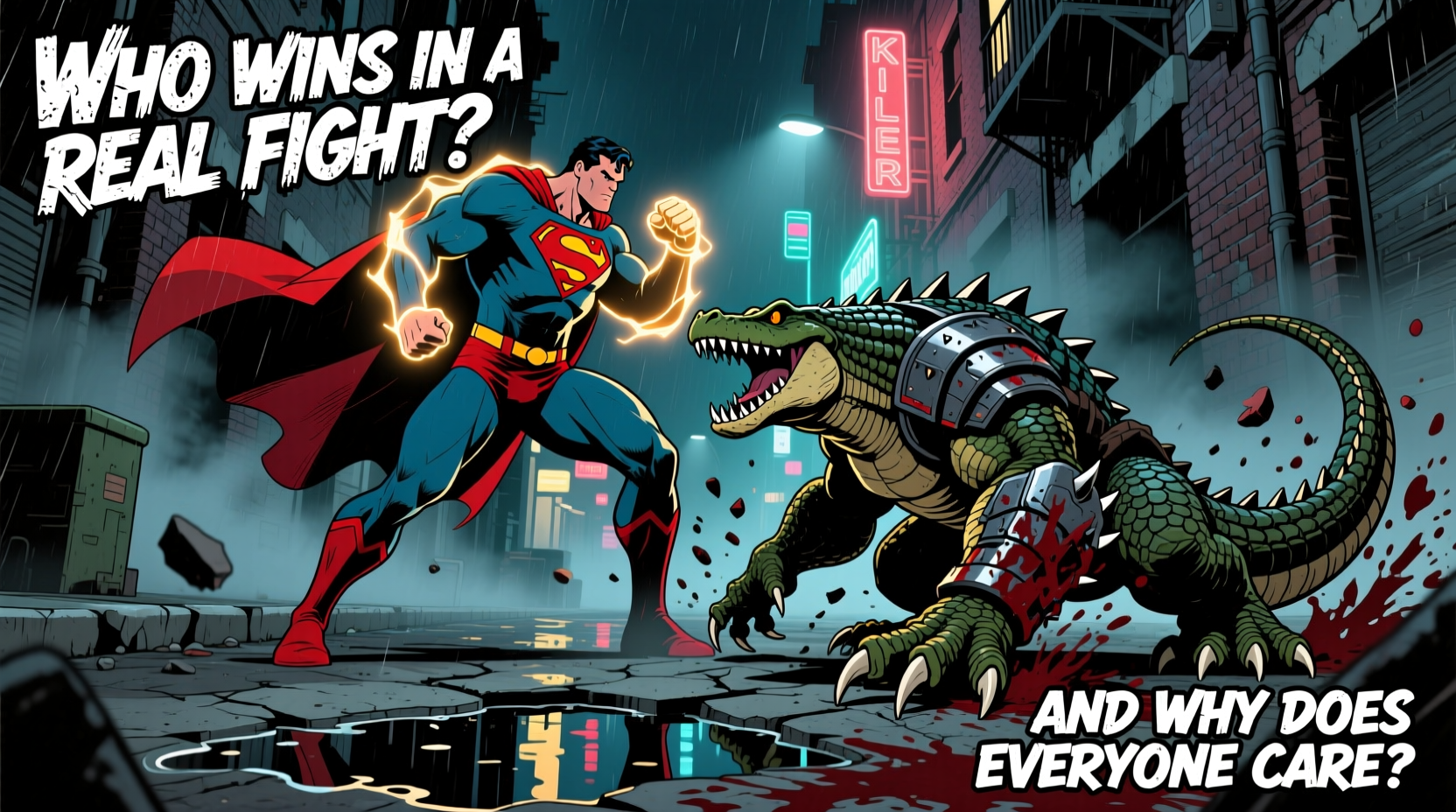 superman vs killer croc who wins in a real fight and why does everyone care