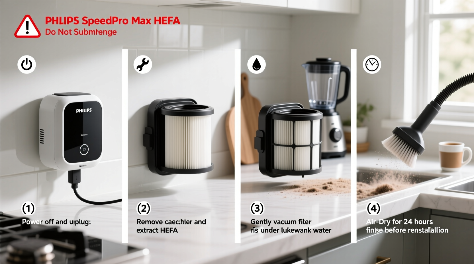 step by step guide to effectively clean and maintain your philips speedpro max hepa filter