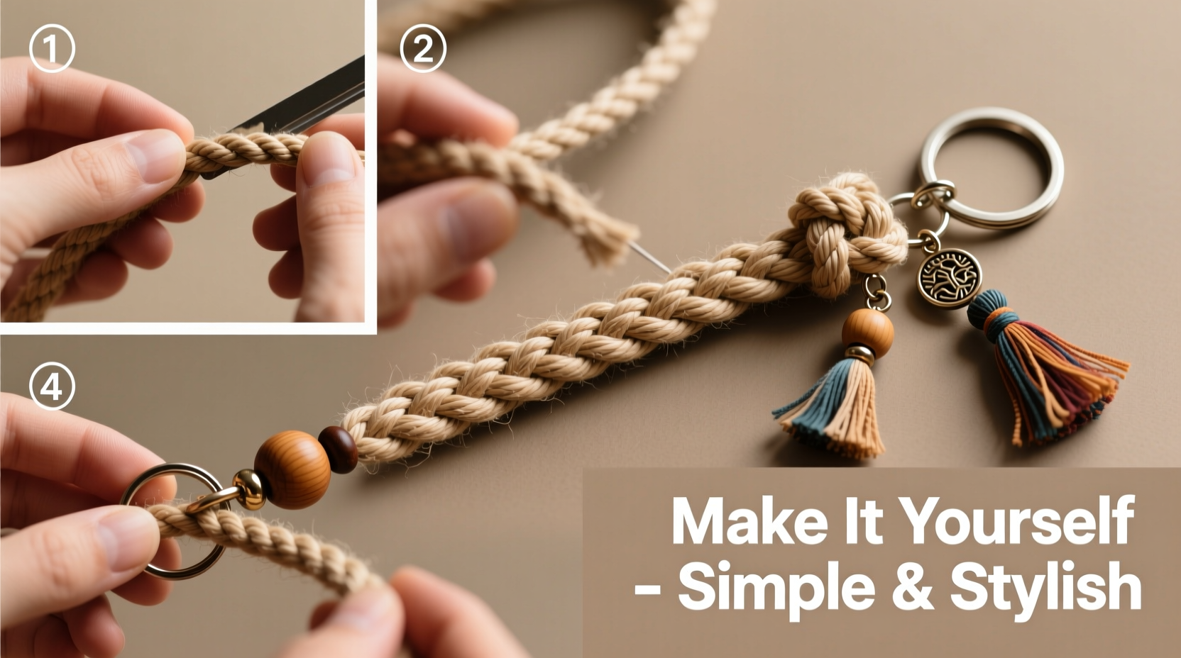 creative guide how to make a durable and stylish rope keychain at home