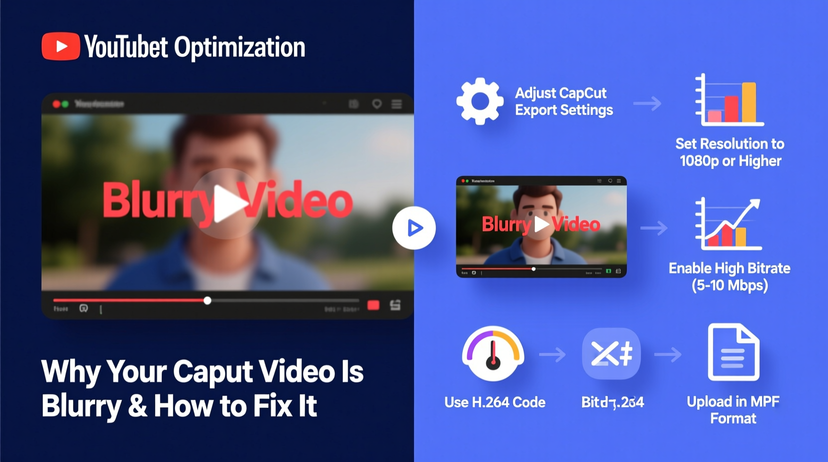 capcut to youtube why is my video blurry how to fix it
