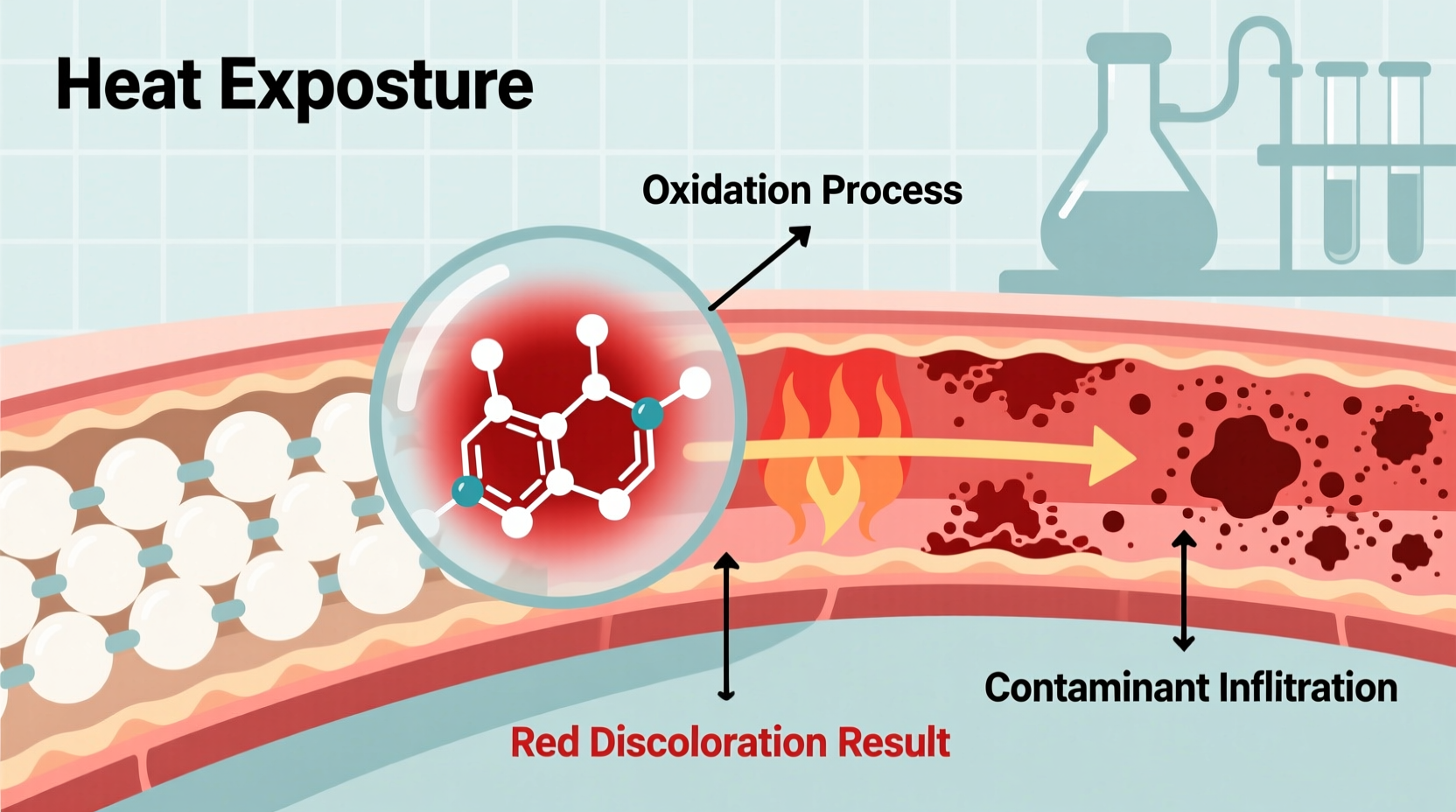 why did my wax turn red causes solutions explored
