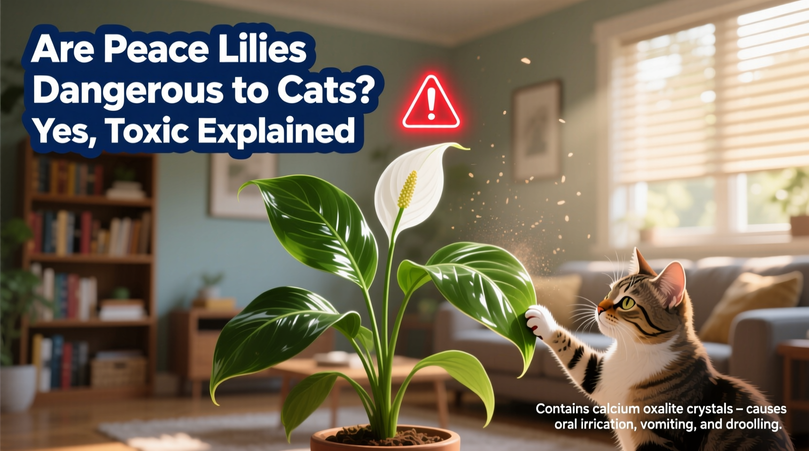 are peace lilies dangerous to cats