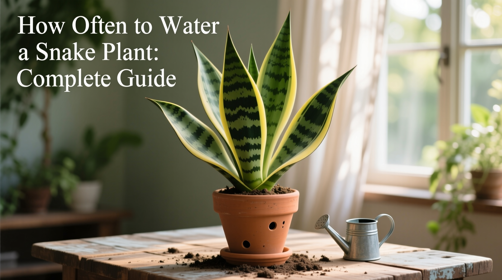 how often do you need to water a snake plant