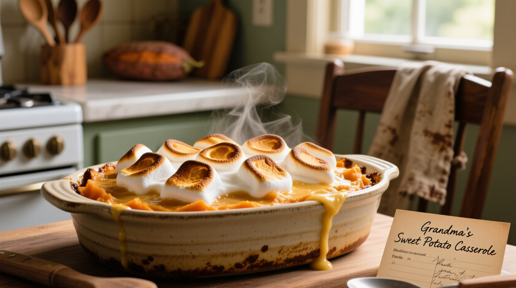 sweet potato casserole with marshmallows