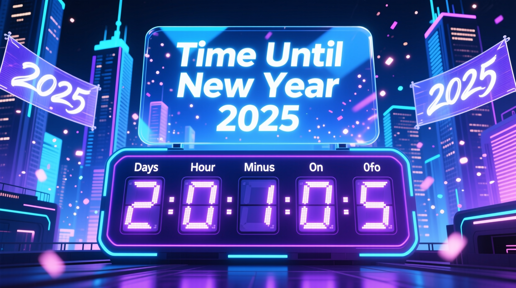 how much time until new year