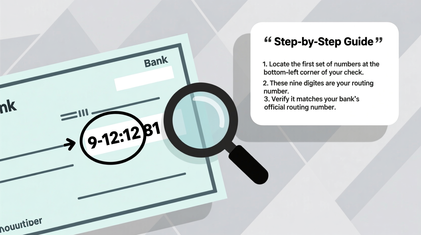 how to easily identify your routing number on any check a clear step by step guide