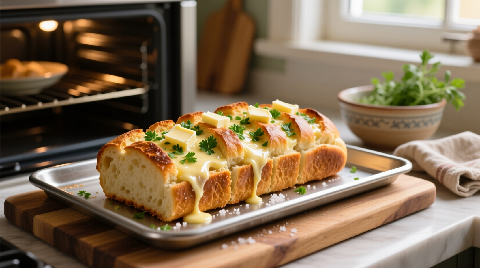 make garlic bread in oven