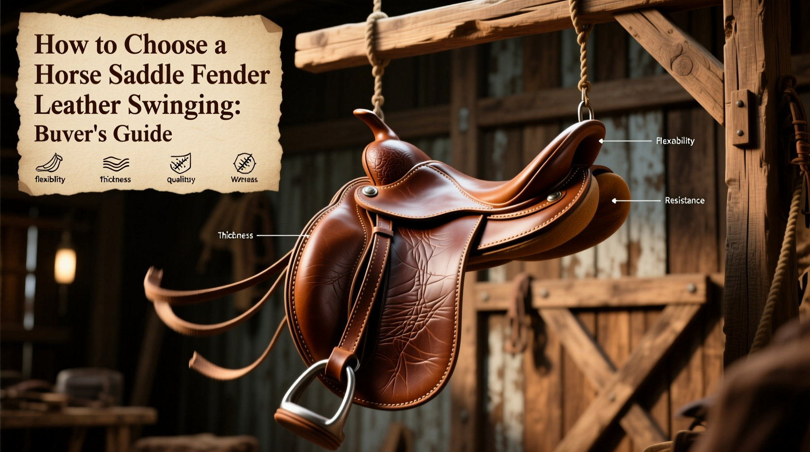 How to Choose a Horse Saddle Fender Leather Swinging: Buyer's Guide