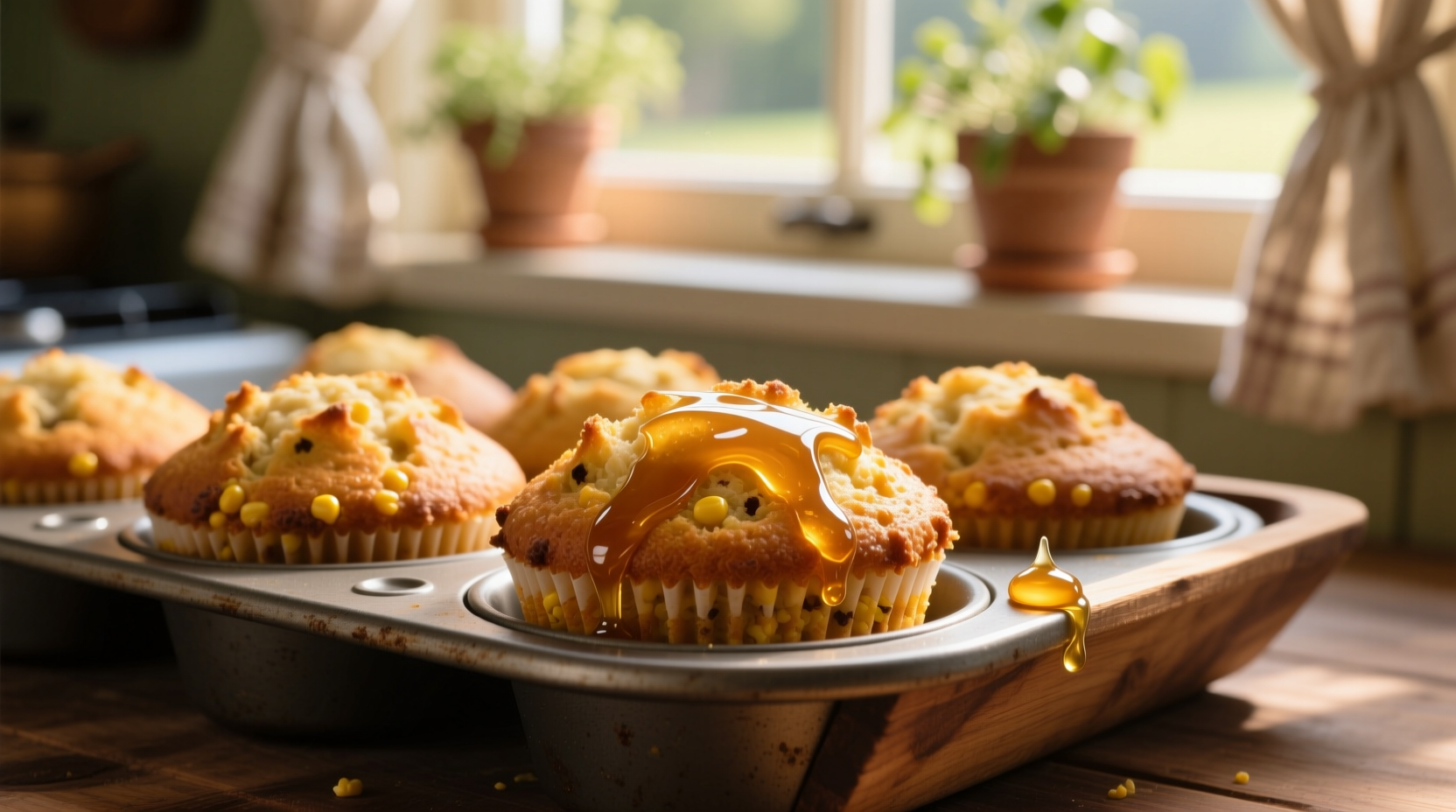 honey corn muffins