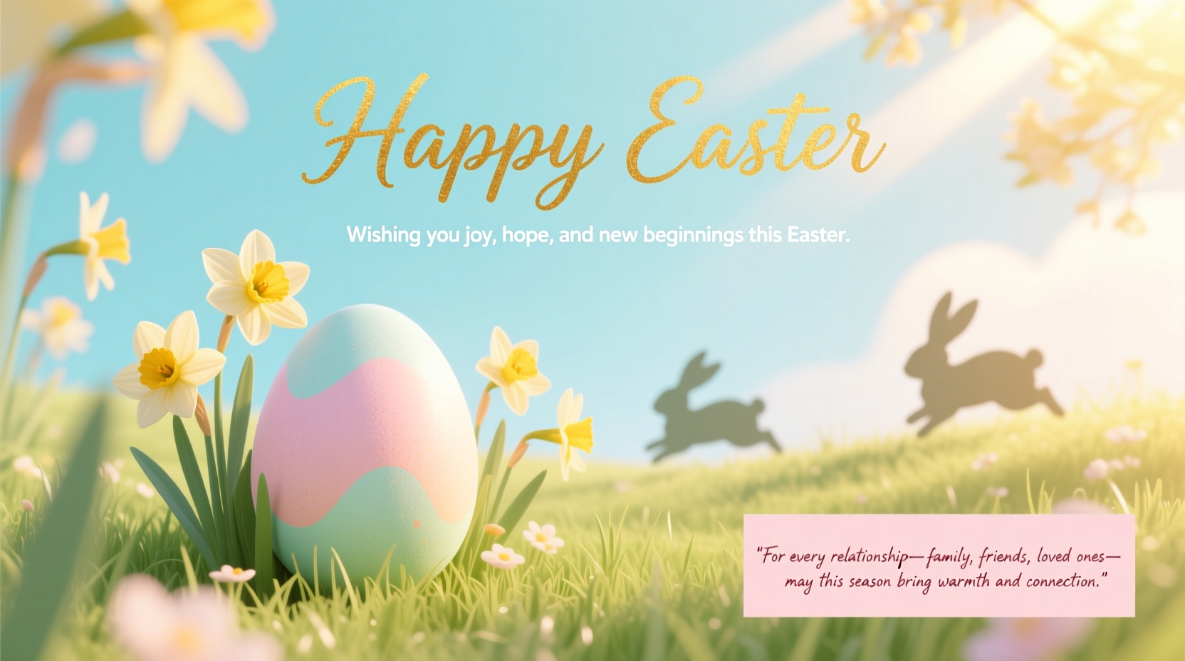 what to say on a easter card