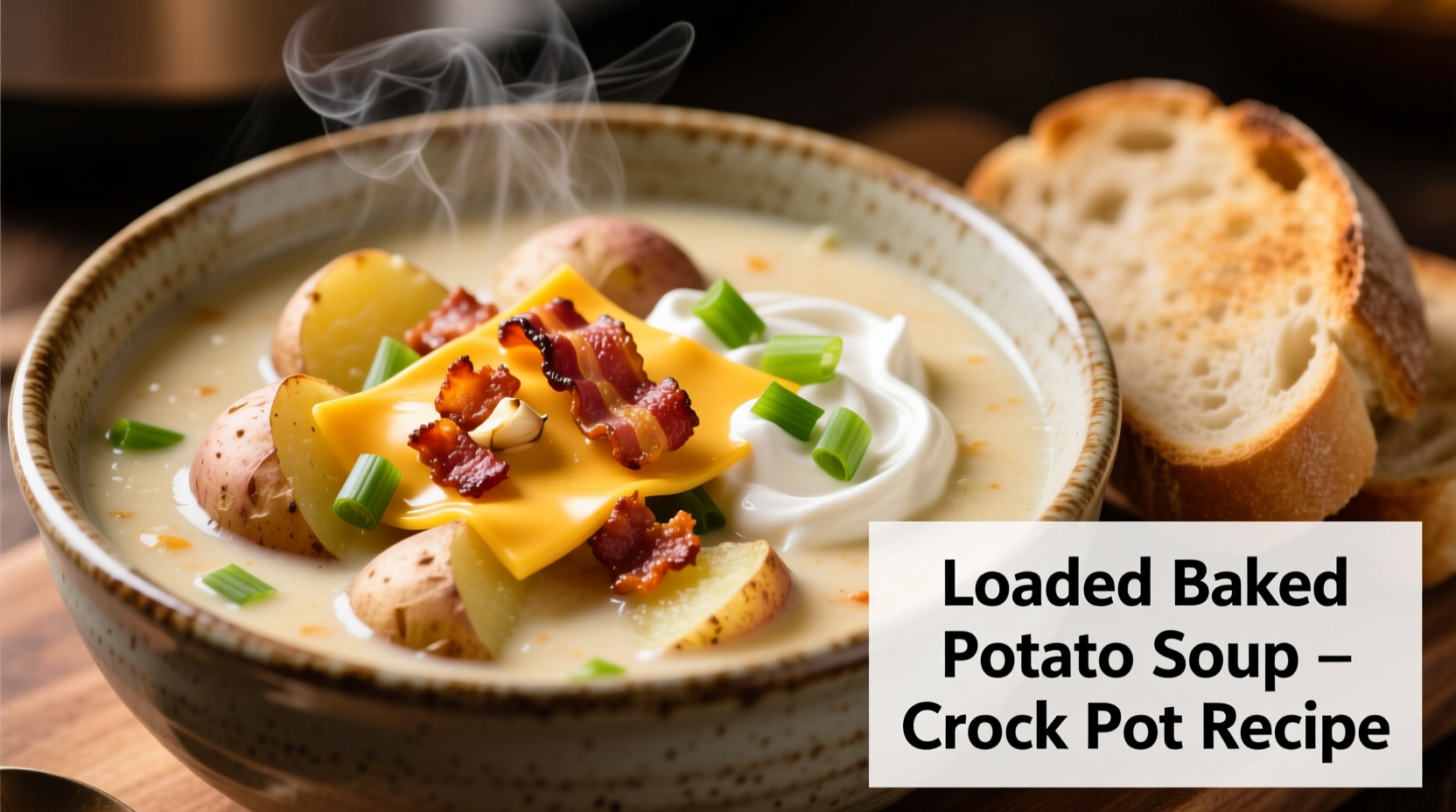 Perfect Loaded Baked Potato Soup Crock Pot Recipe
