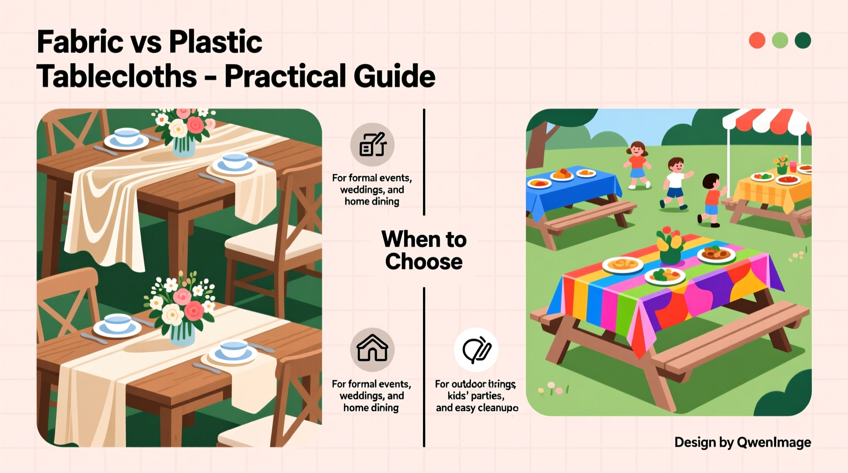 are fabric tablecloths outdated when does it make sense to use plastic tablecloths