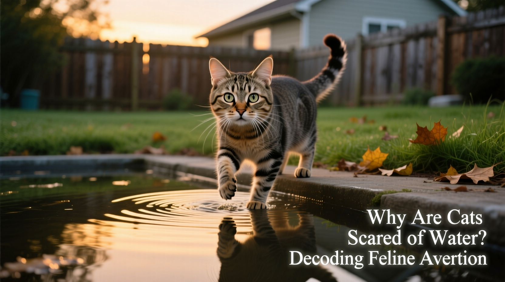 why are cats scared of water decoding feline aversion