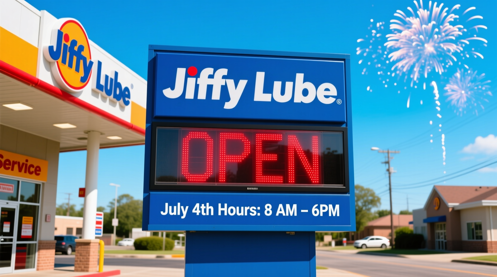 is jiffy lube open on july 4th