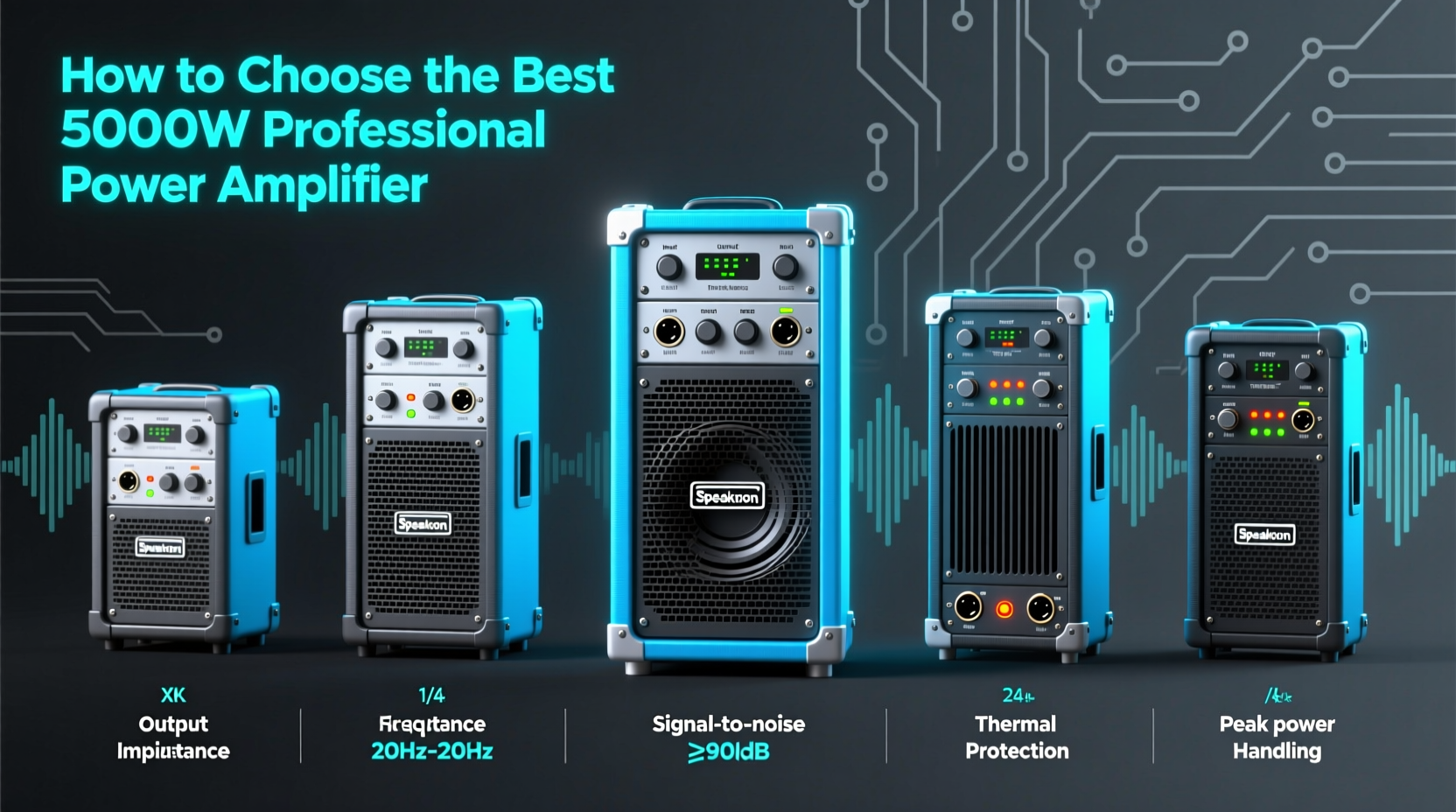 amplifier 5000 watts professional power