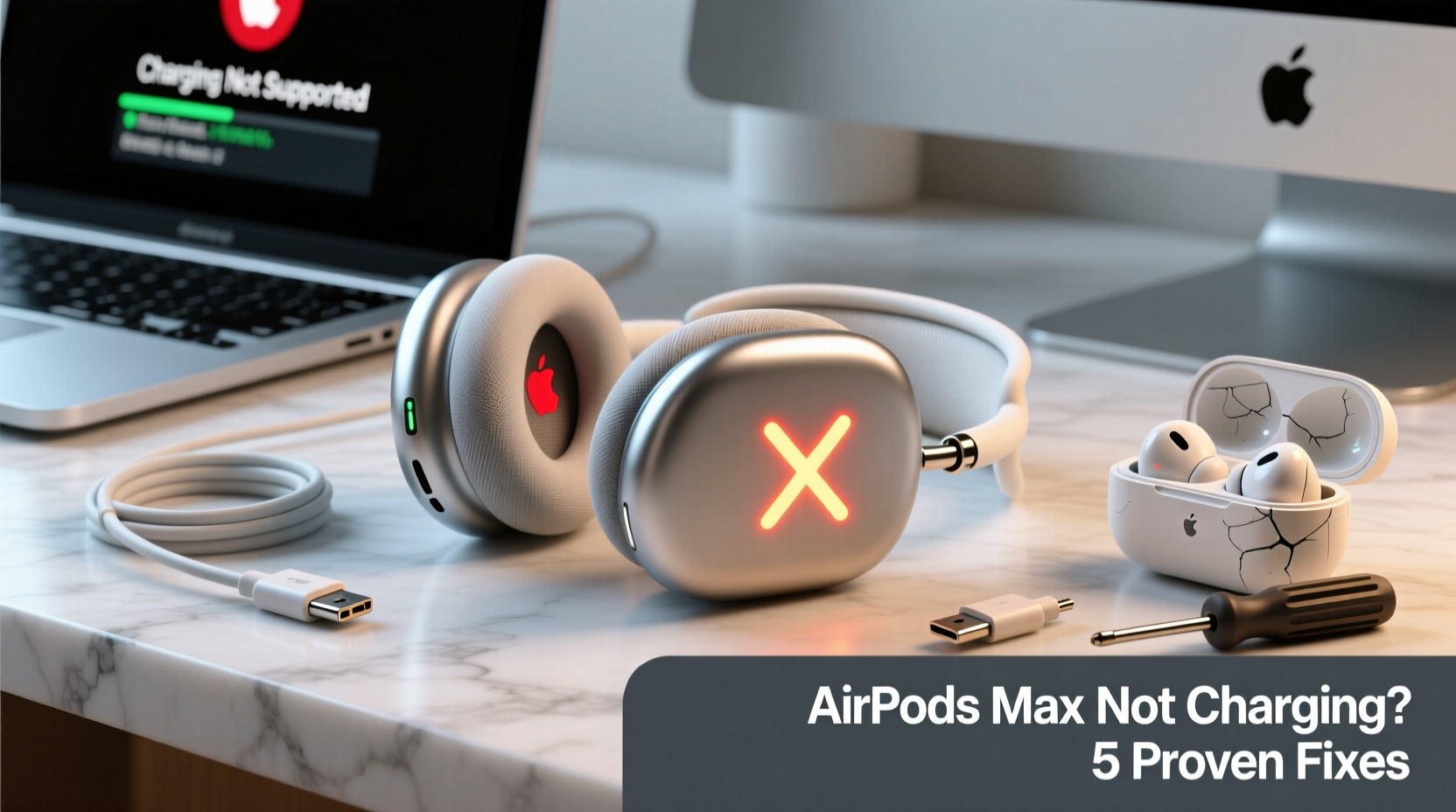 airpods max not charging troubleshooting solutions