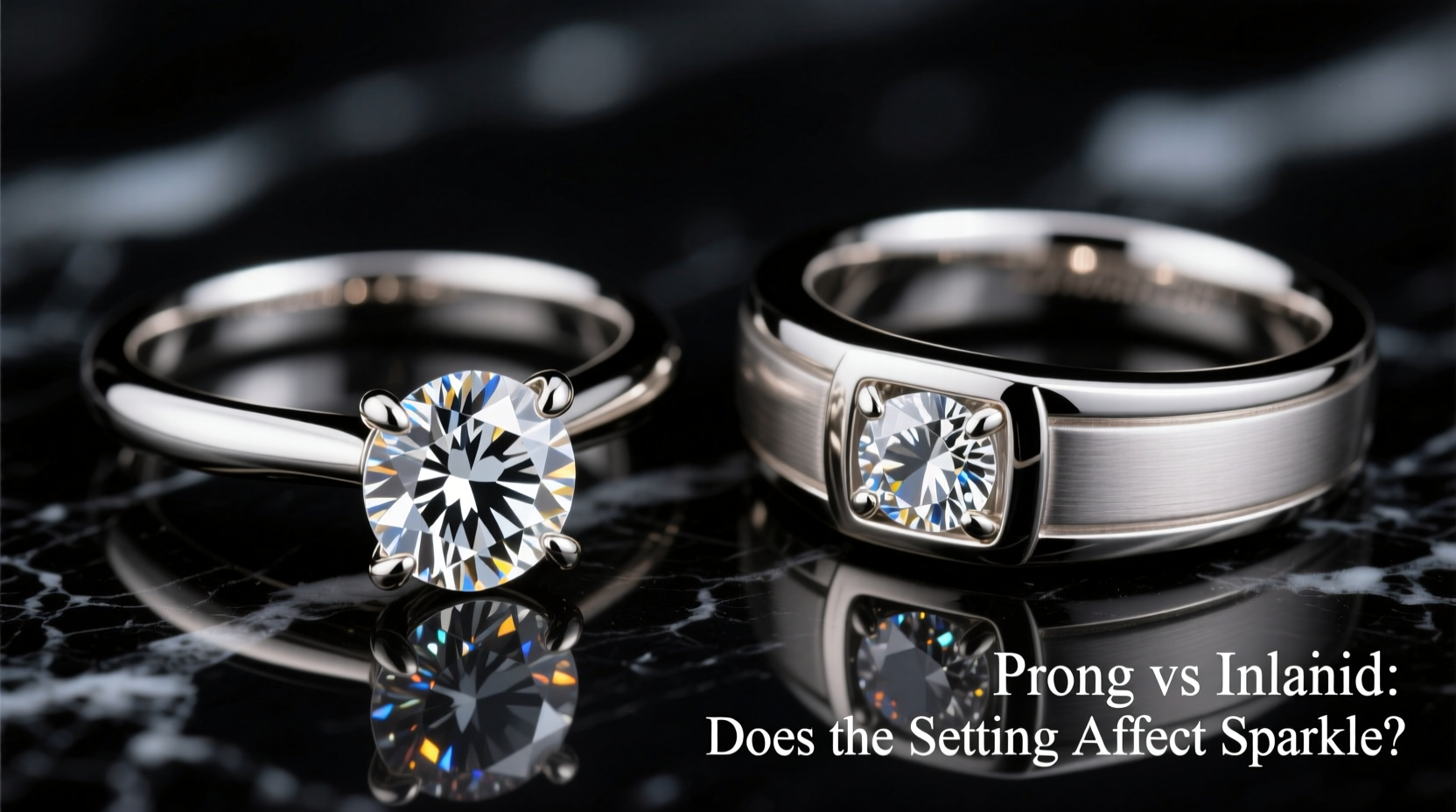 prong vs inlaid diamond ring does the setting actually make a difference in sparkle value