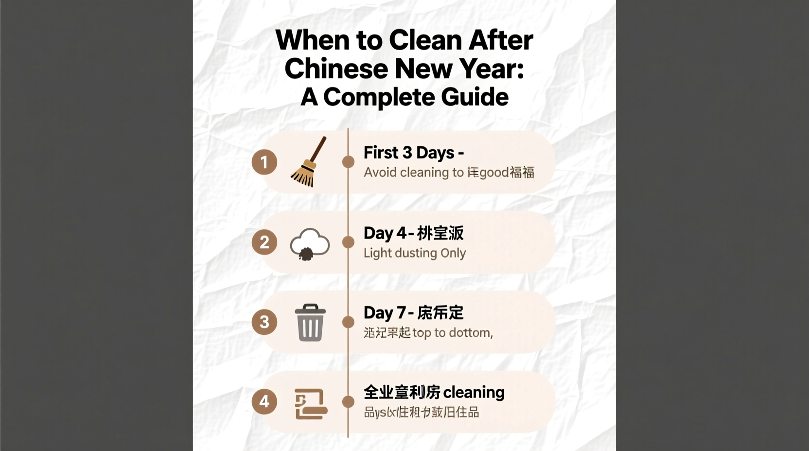 when can i clean the house after chinese new year