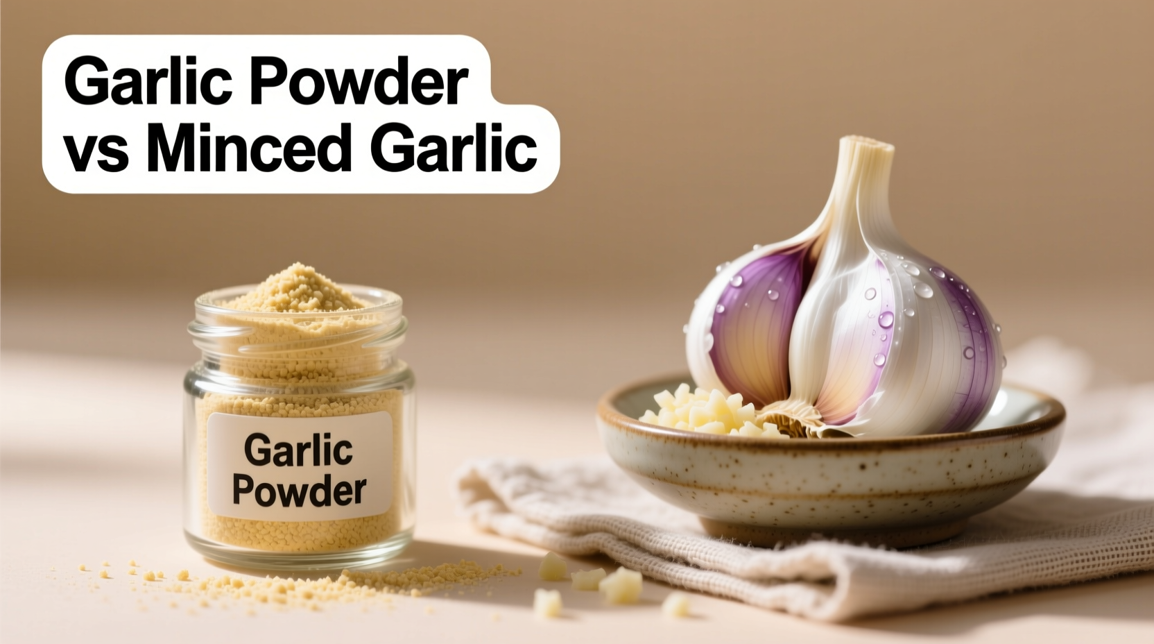 garlic powder vs minced garlic