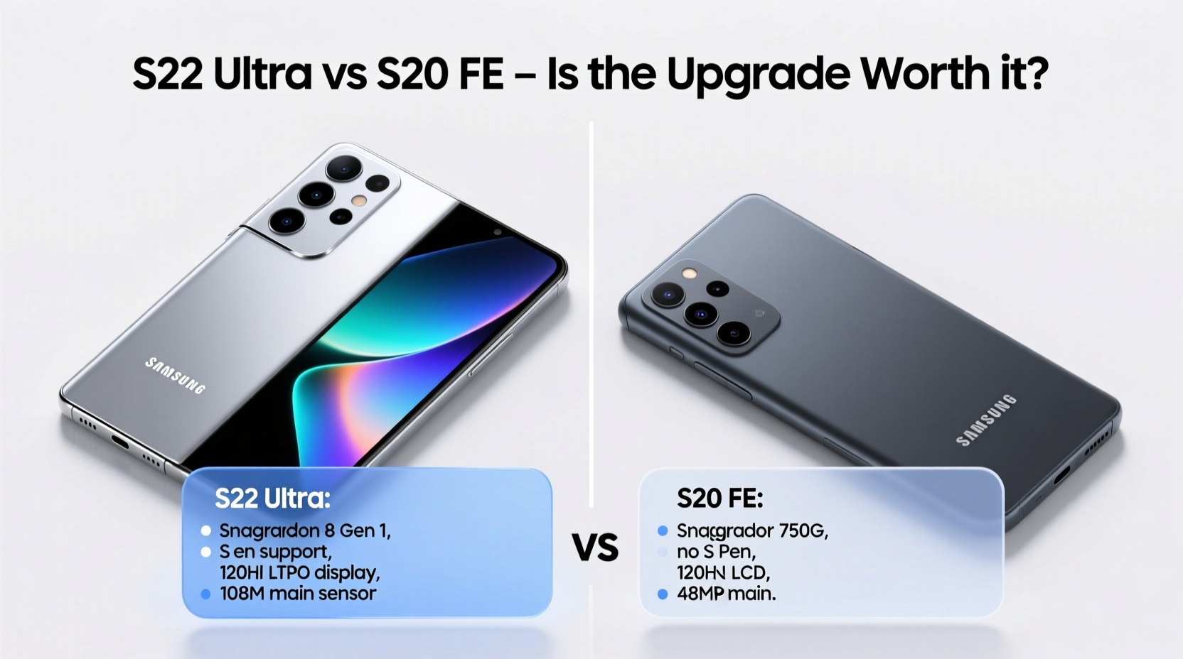 samsung s22 ultra vs s20 fe is the upgrade really worth it