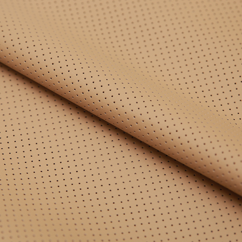 2020 New Style Black Perforated Commercial Marine Grade Upholstery Vinyls Faux Leather Fabric Perforated Vinyl Leather Cloth