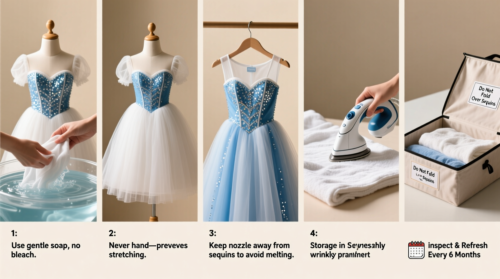 step by step guide to safely clean and maintain your puffy elsa princess dress