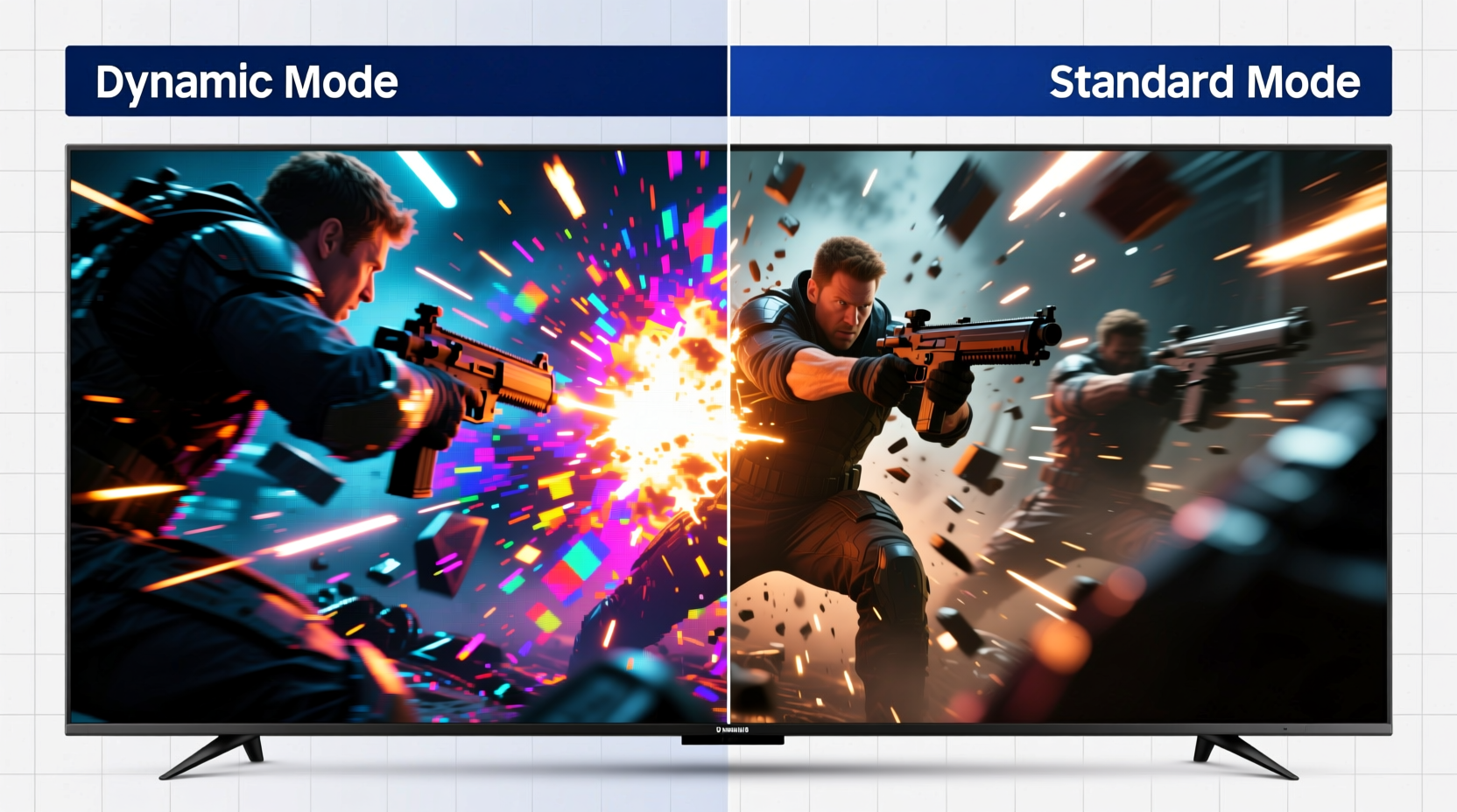 samsung tv picture is dynamic really worse than standard mode