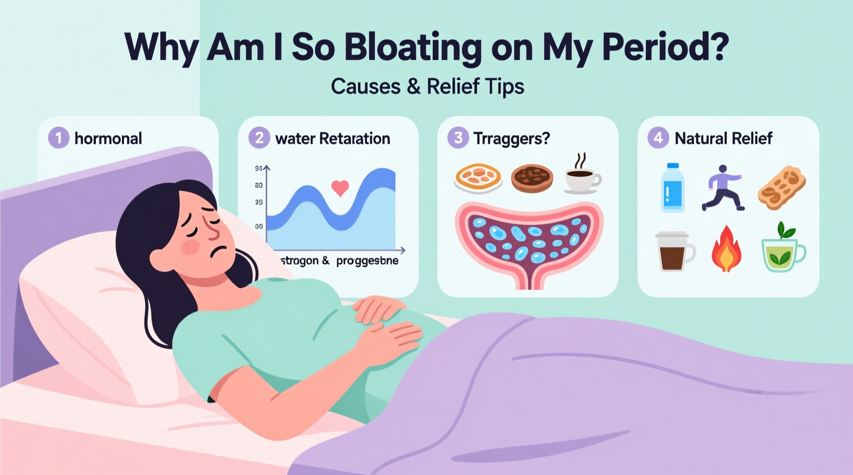 why am i so bloated on my period causes relief tips