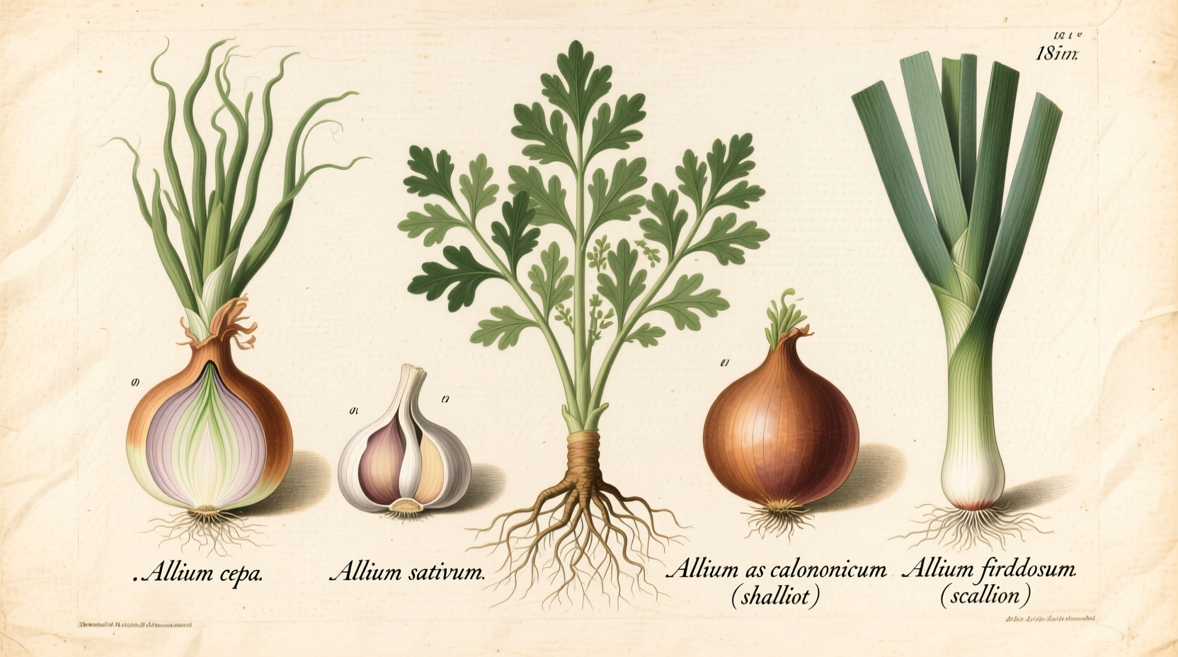 vegetables in onion family