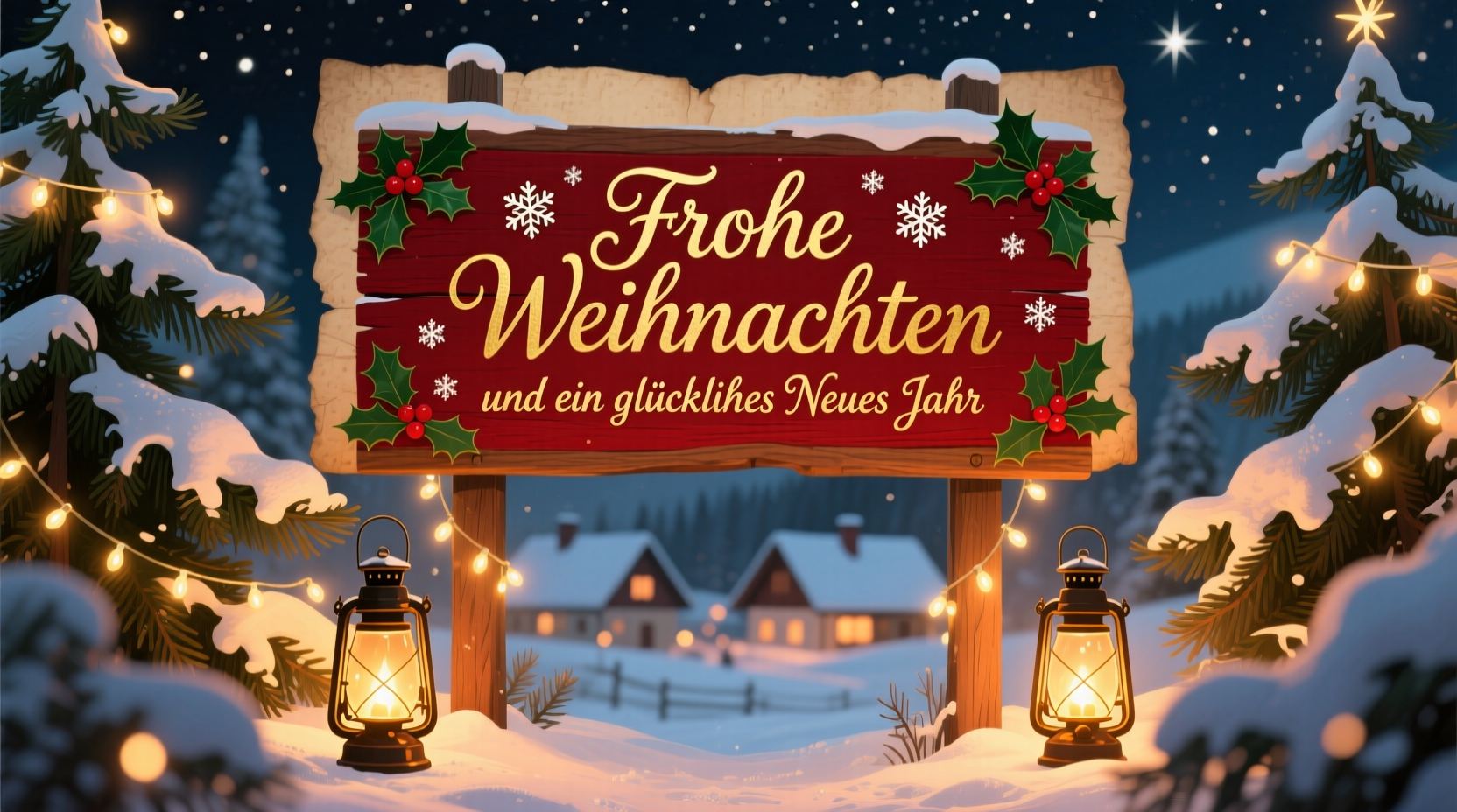 How to Say Merry Christmas and Happy New Year in German, image size:1664x928