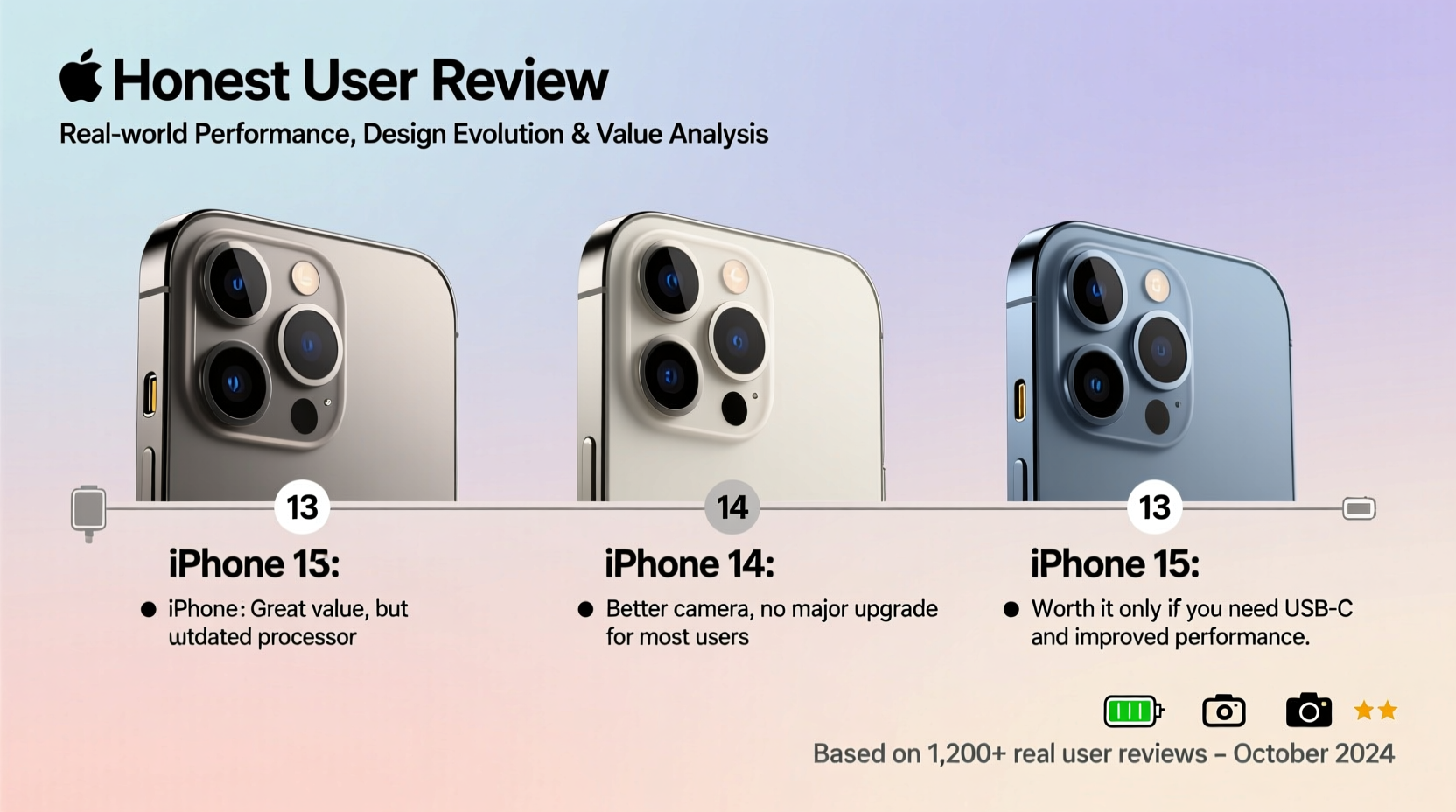 iphone 15 vs 14 vs 13 are the upgrades really worth it honest user reviews