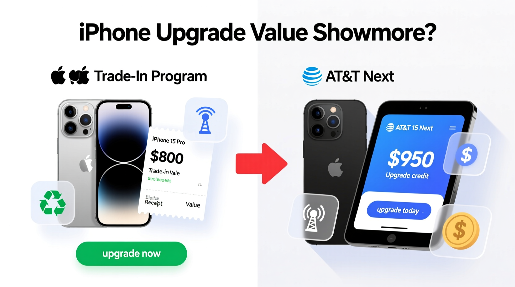 att next vs apple upgrade program which iphone upgrade gets you more for your money