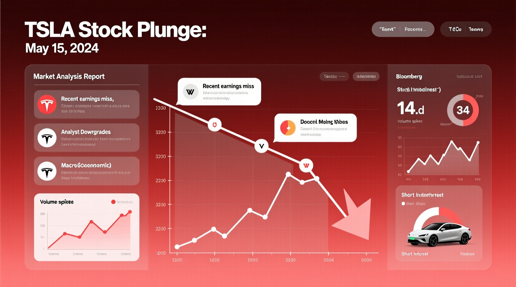 why is tesla tsla stock down today news analysis