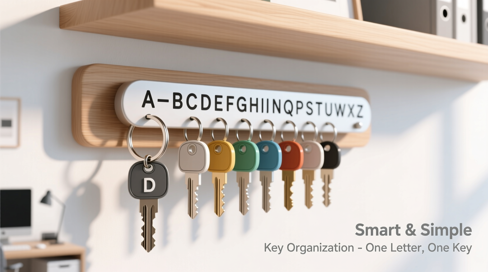 smart and simple tips to organize keys using a letter keyring for easy access