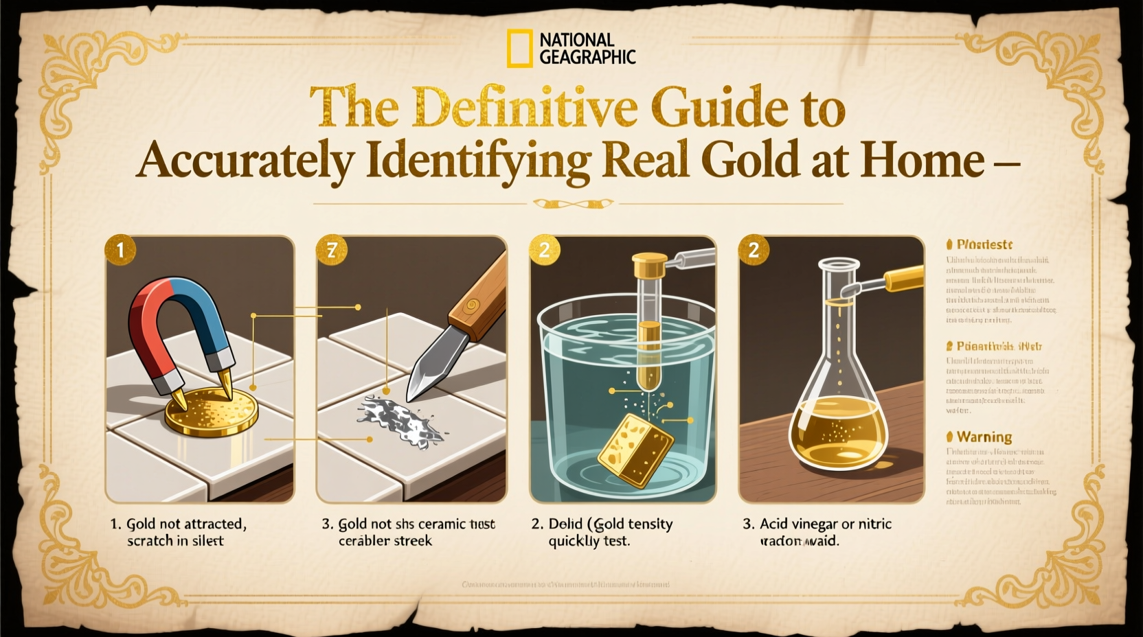 the definitive guide to accurately identifying real gold at home
