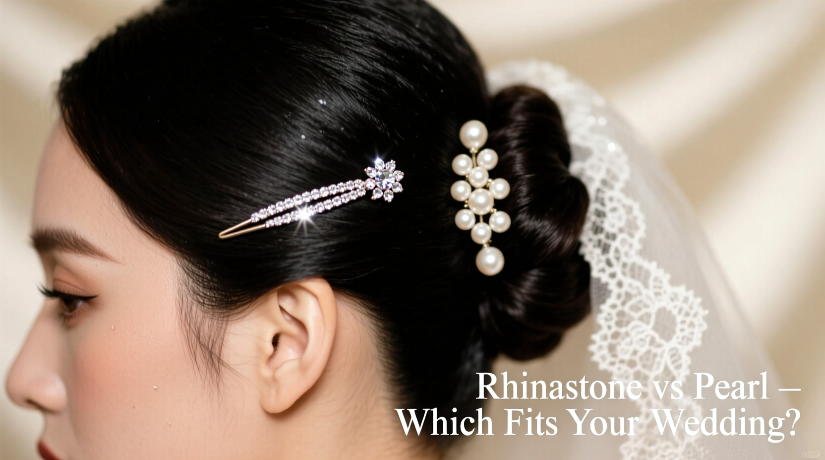 rhinestone hair pins or pearl hair pins which looks better for weddings 2