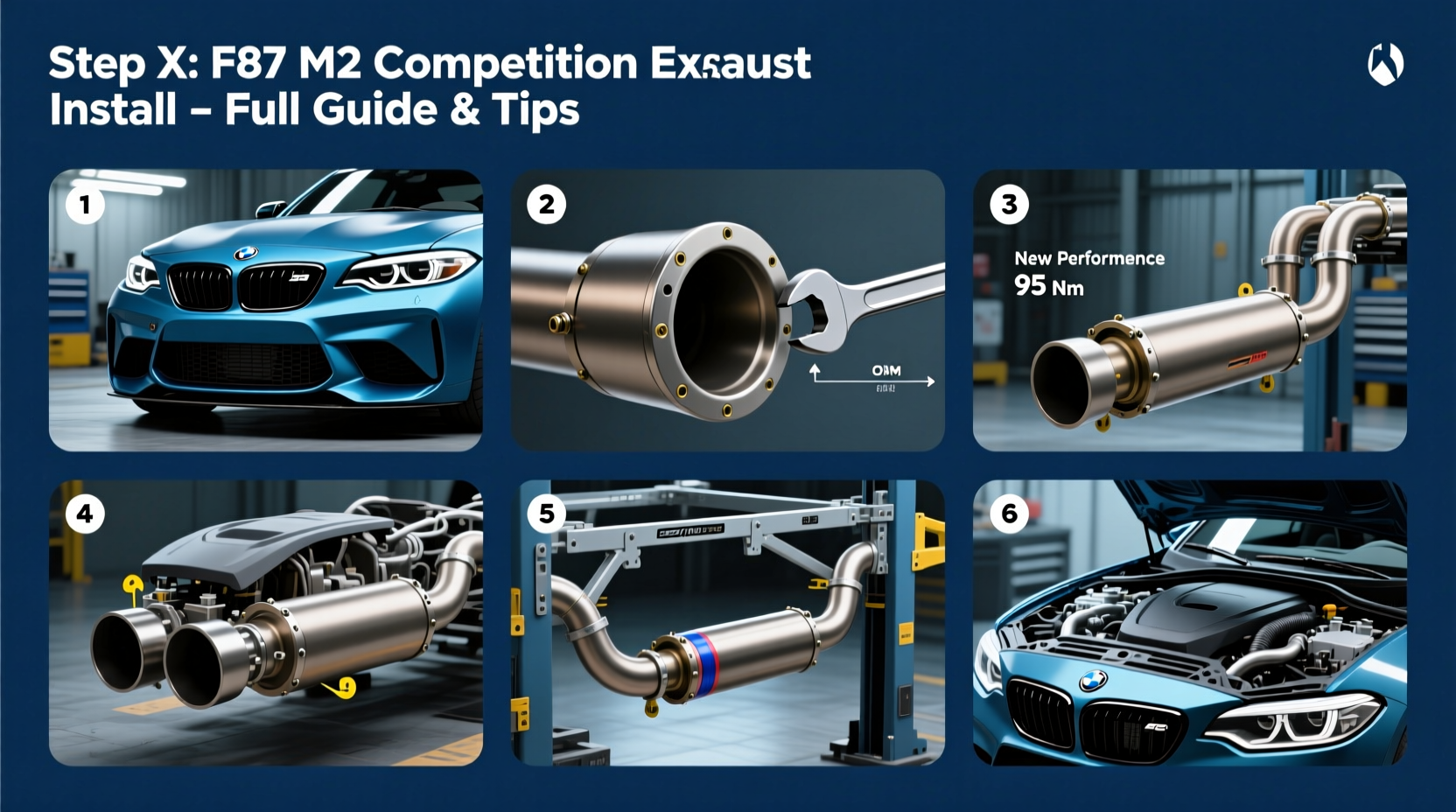 f87 m performance exhaust install