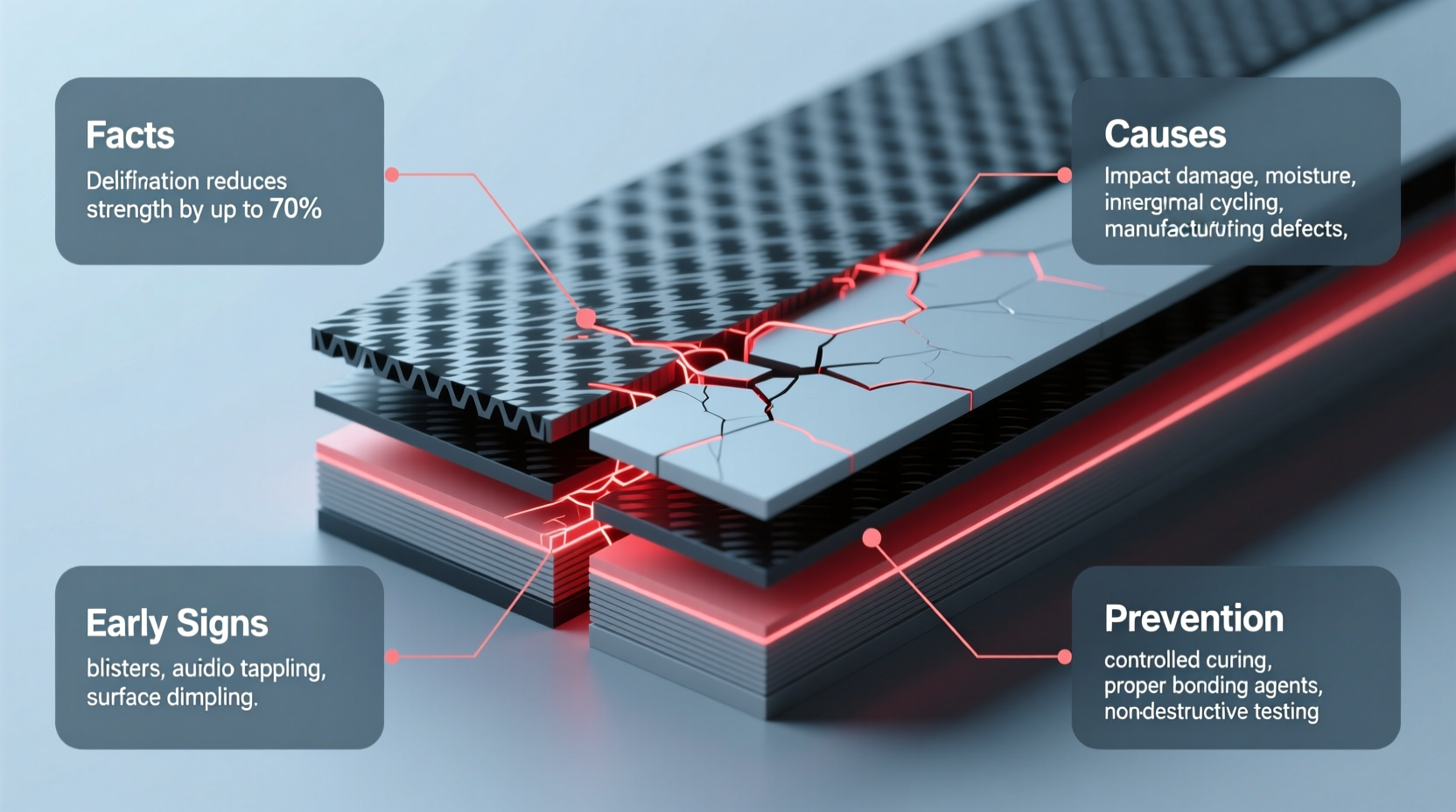 carbon fiber delamination risk