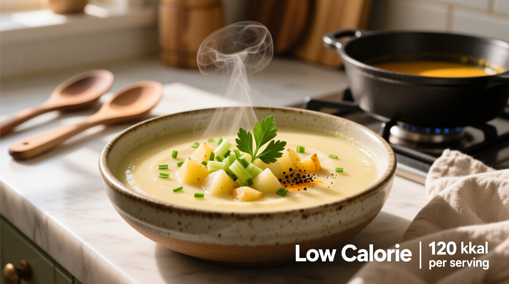 low calorie potato soup