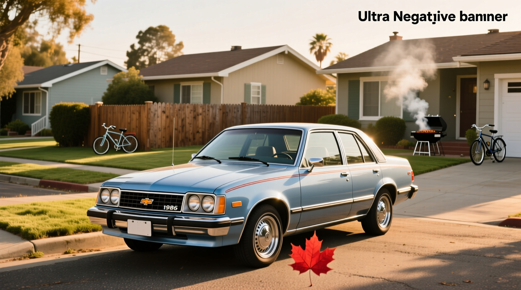 1986 Chevrolet Nova hatchback front three-quarter view showing factory wheels and badging