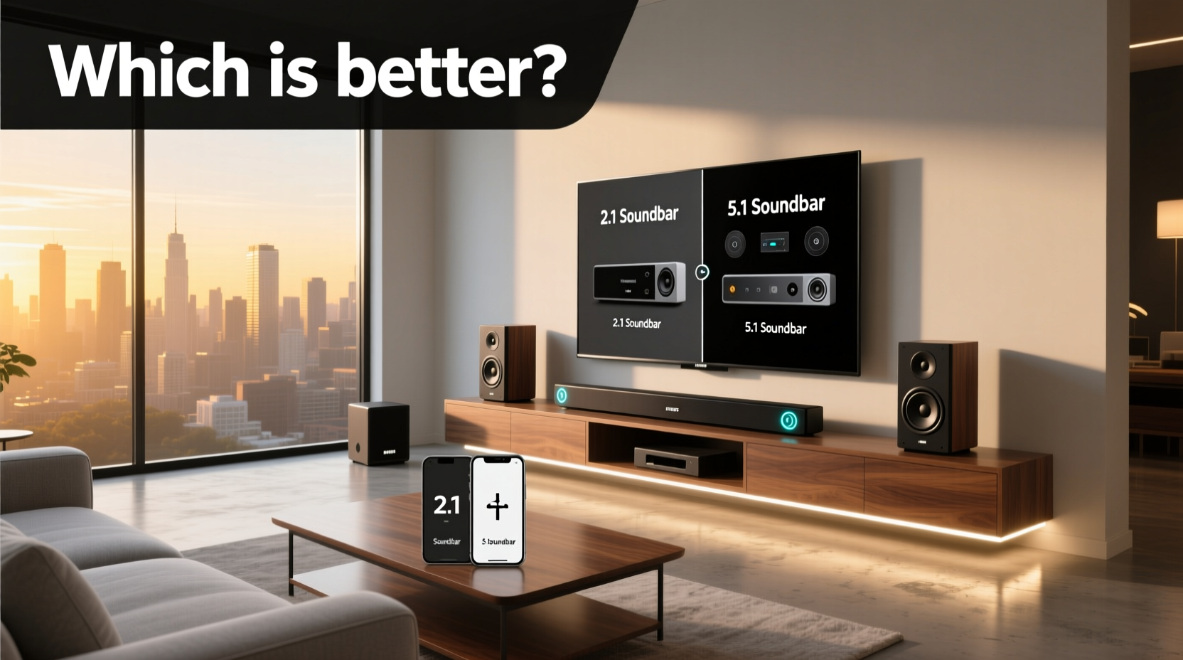 5.1 vs 2.1 Soundbar Guide: How to Choose Right