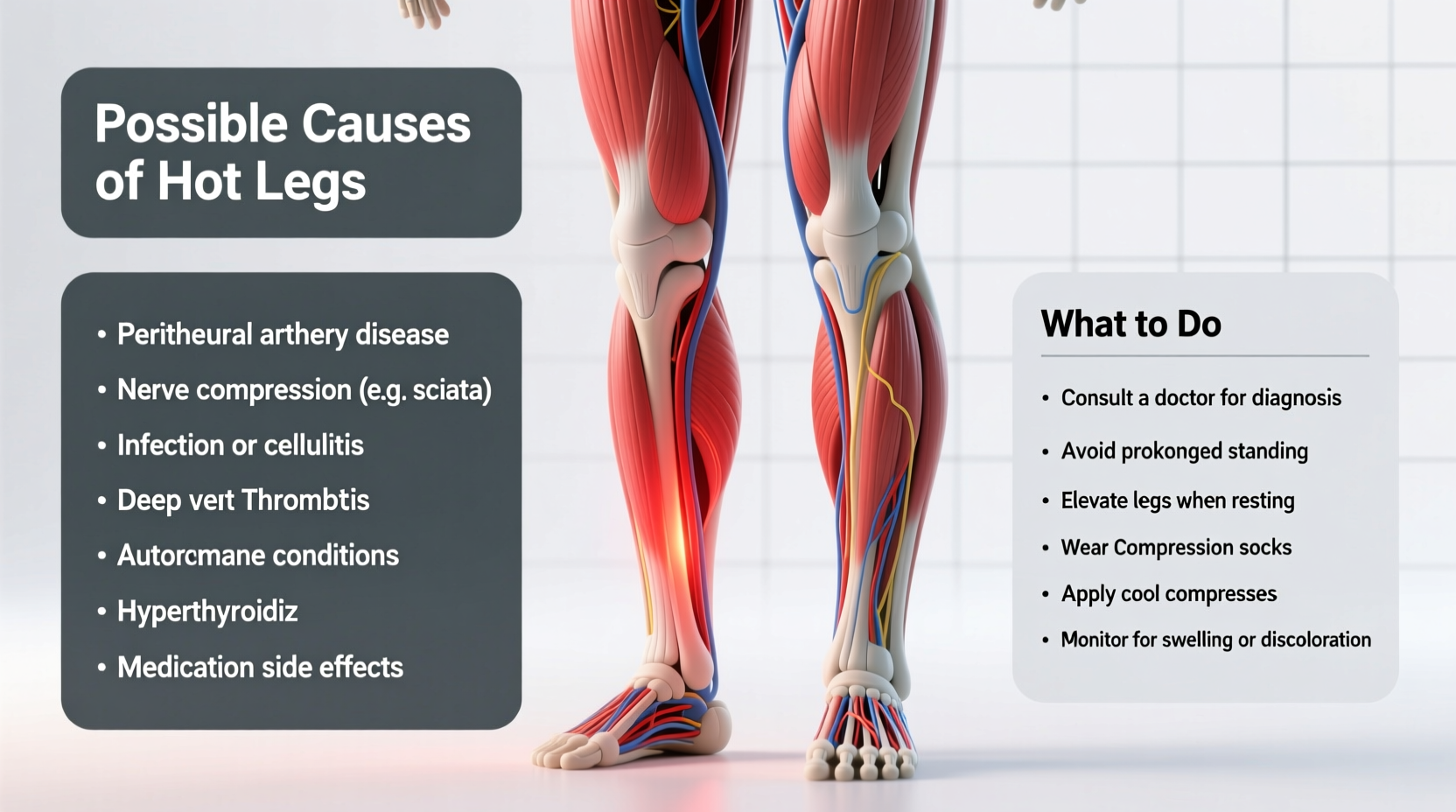 why are my legs hot possible causes and what to do