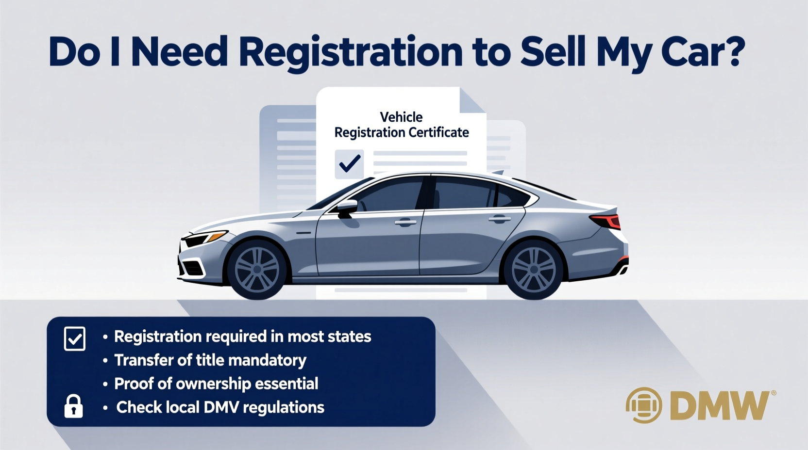 do i need registration to sell car